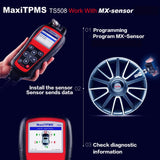 Autel MaxiTPMS TS508K TS508 Pre TPMS Tool Winter Snow Tire All Season Tires Summer Tyre Replacement with 8pc Sensors