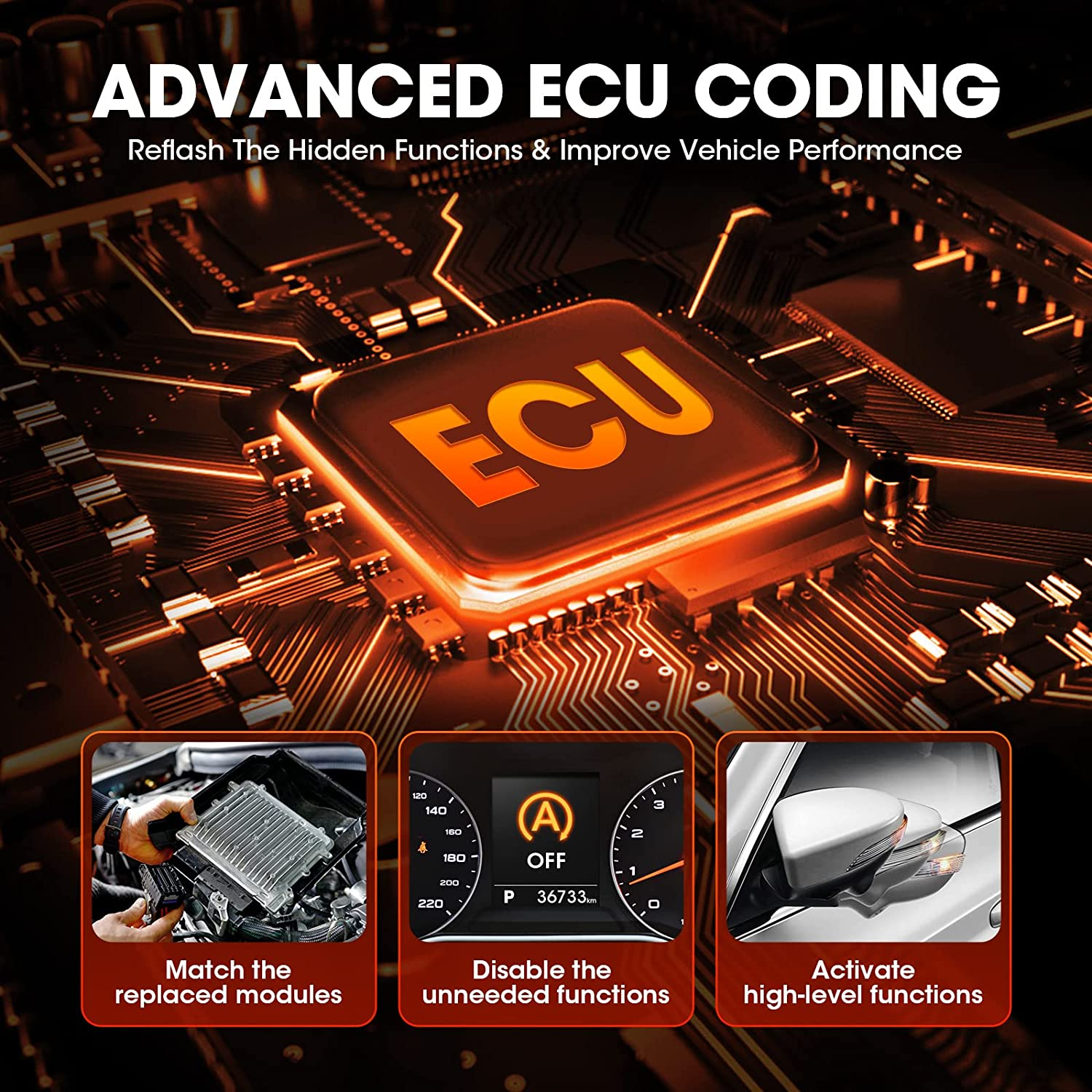 Autel MaxiCOM MK906 PRO 36+ Service Functions, Active Test, AutoAuth for FCA SGW