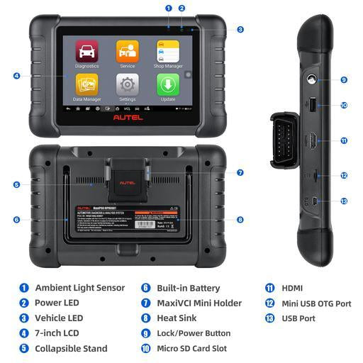Autel MaxiPRO MP808BT Automotive Diagnostic Scanner Upgrade Version of MP808/DS808