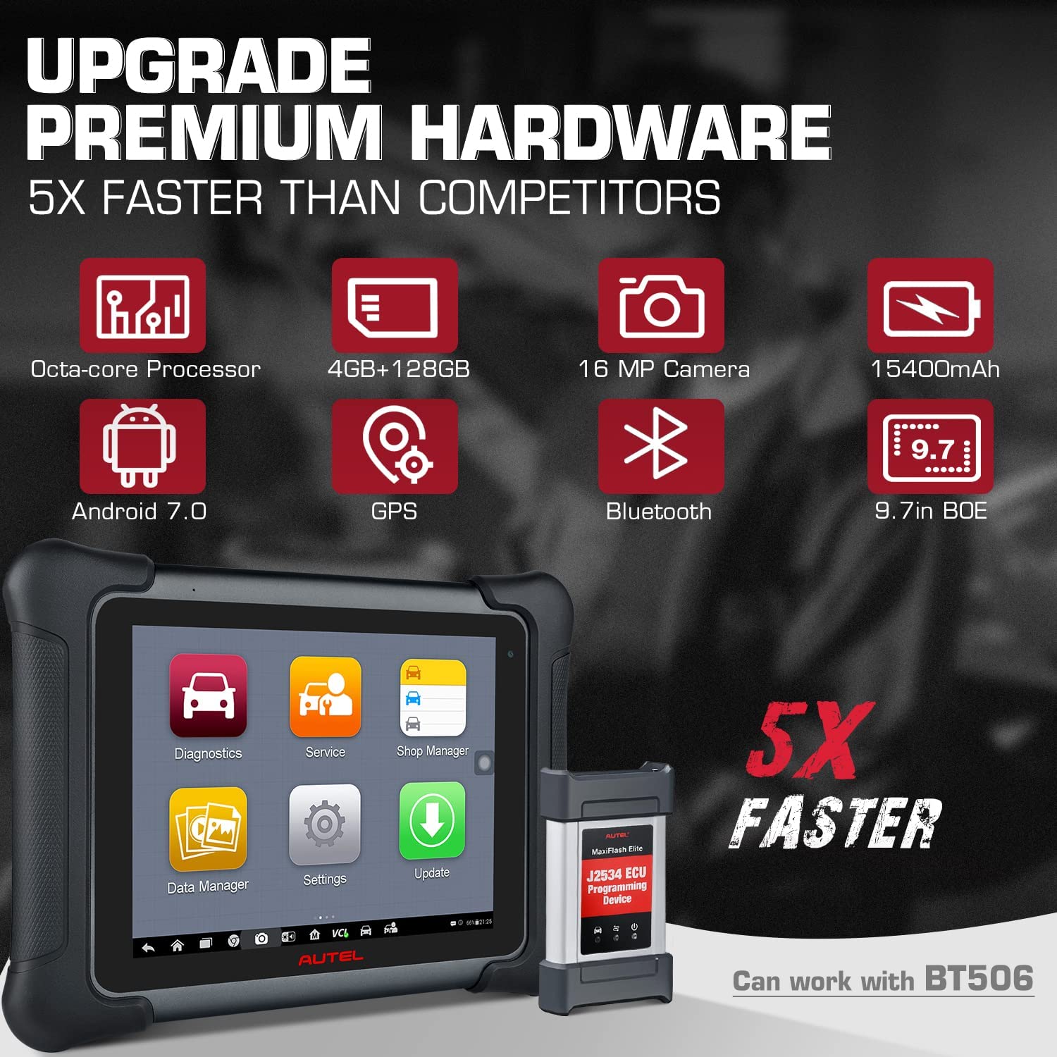 Autel Maxisys Elite II Diagnostic Tool with J2534 ECU Programming Upgraded Version of Maxisys Elite/Maxicom MK908p