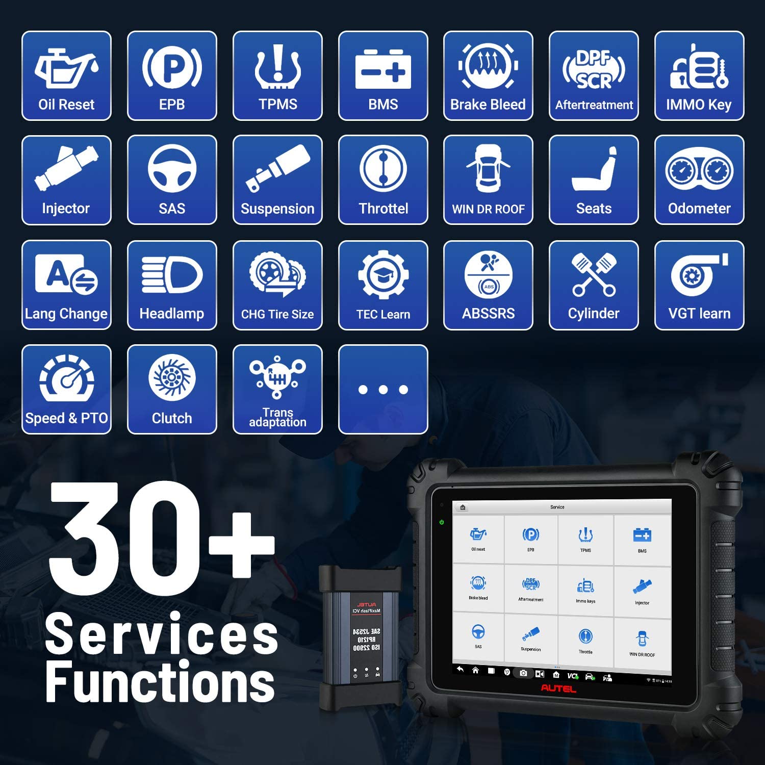 Autel MaxiSys MS909 Bi-Directional Control Diagnostic Tool / MS909 EV