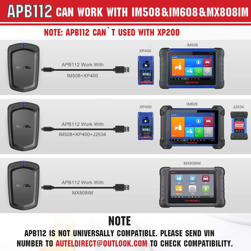 Autel APB112 Accessory Tool for IM508+XP400, IM608 & MX808IM+XP400, IM ...