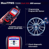 Autel MaxiTPMS TS508K TS508 Pre TPMS Tool Winter Snow Tire All Season Tires Summer Tyre Replacement with 8pc Sensors-Self purchase