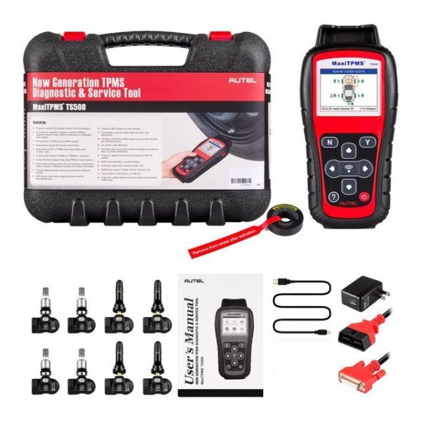 Autel MaxiTPMS TS508K TS508 Pre TPMS Tool Winter Snow Tire All Season Tires Summer Tyre Replacement with 8pc Sensors-Self purchase
