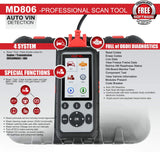 Autel MaxiDiag MD806/MD806Pro OBD2 Scanner [Free Shipping]